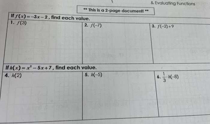 Unit 3 relations and functions homework 4 answer key