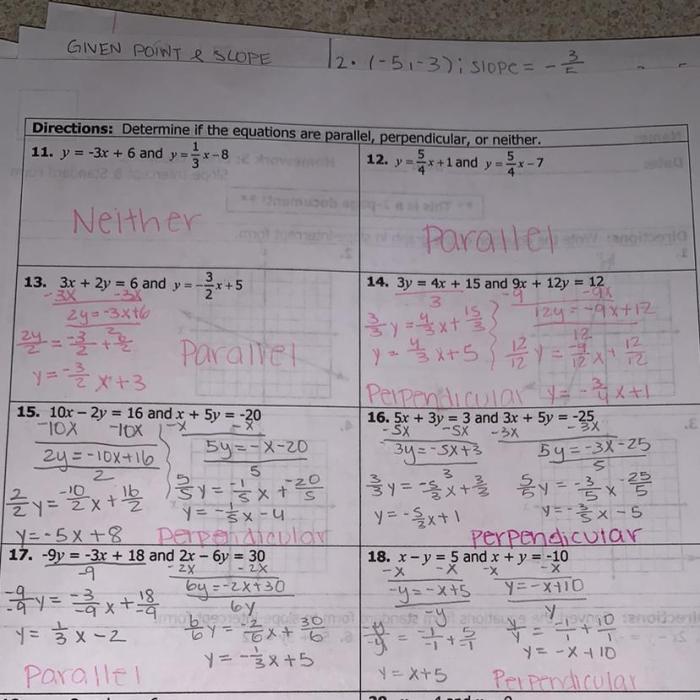 Unit 3 parallel and perpendicular lines homework 7