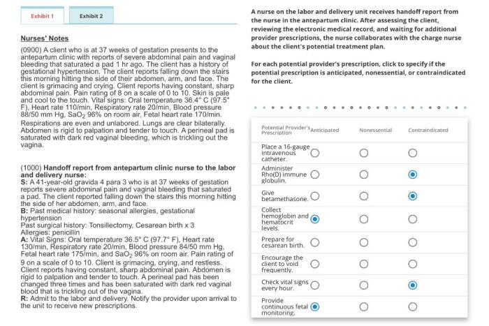 A nurse should identify that clopidogrel is contraindicated