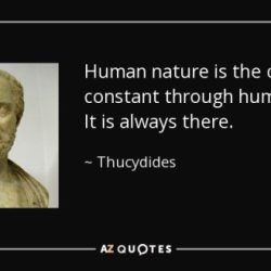 Thucydides on justice power and human nature